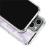 Purple and White Tie Dye iPhone 15 Pro Clear Case